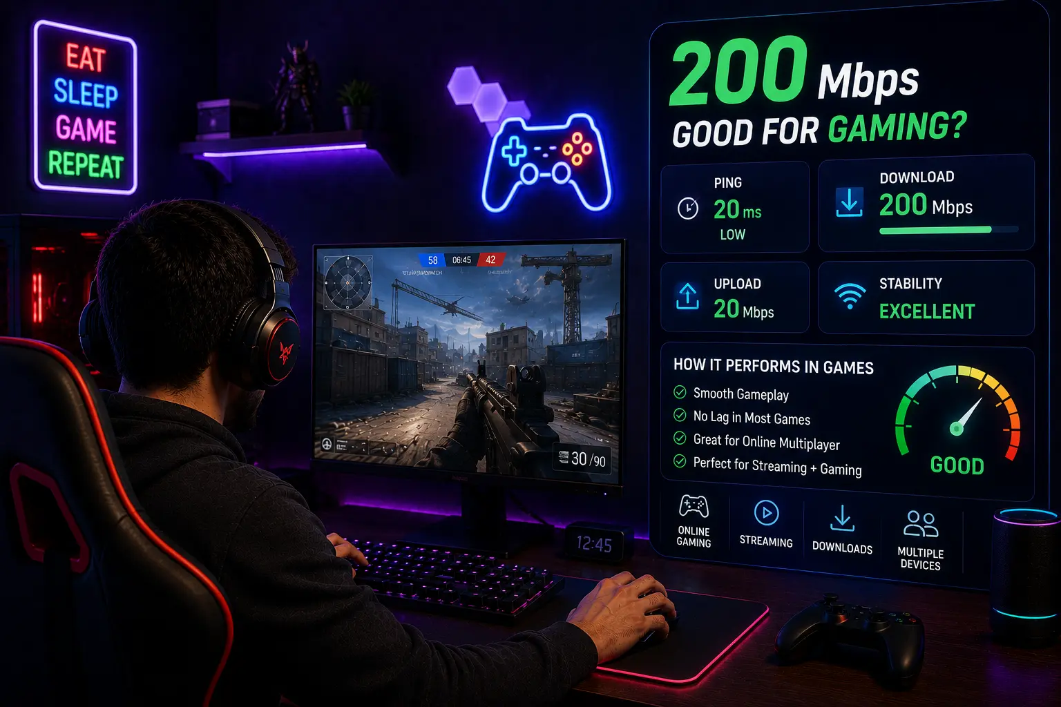 Is 200 Mbps Good for Gaming? (Real Answer for Gamers) 2 Is 200 Mbps Good for Gaming