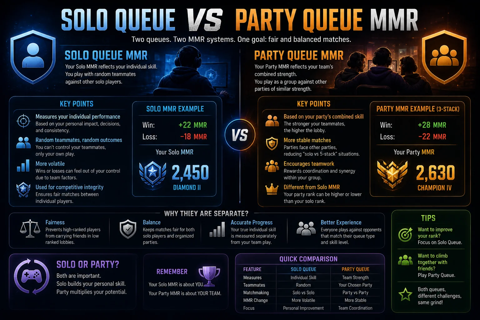 What Does MMR Stand For in Gaming? (Matchmaking Rating Explained) 8 Solo Queue vs Party Queue MMR
