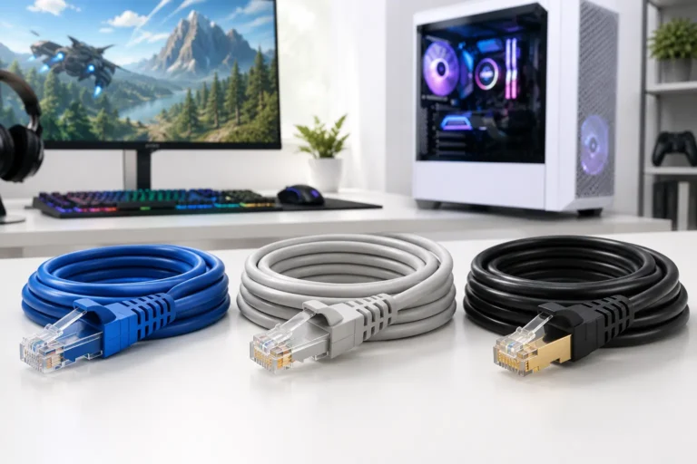 Best Ethernet Cable for Gaming in 2026 (Cat6 vs Cat7 vs Cat8) 1 Best Ethernet Cable for Gaming (Cat6 vs Cat7 vs Cat8)