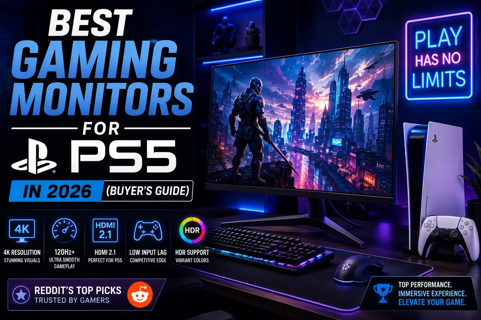 Best Gaming Monitors for PS5 in 2026 (Buyer's Guide) 2 Best Gaming Monitors for PS5 in 2026 (Buyer's Guide)