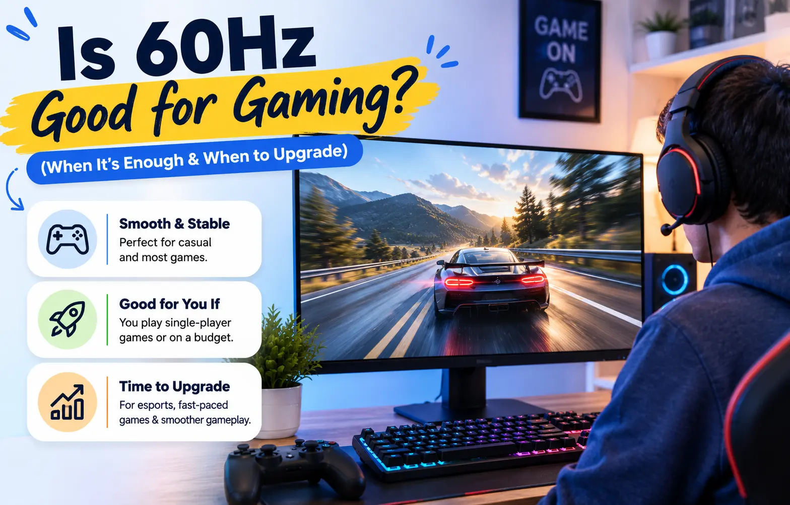 Is 60Hz Good for Gaming? (Honest Answer for Every Setup) 2 Is 60Hz Good for Gaming? (Honest Answer for Every Setup)