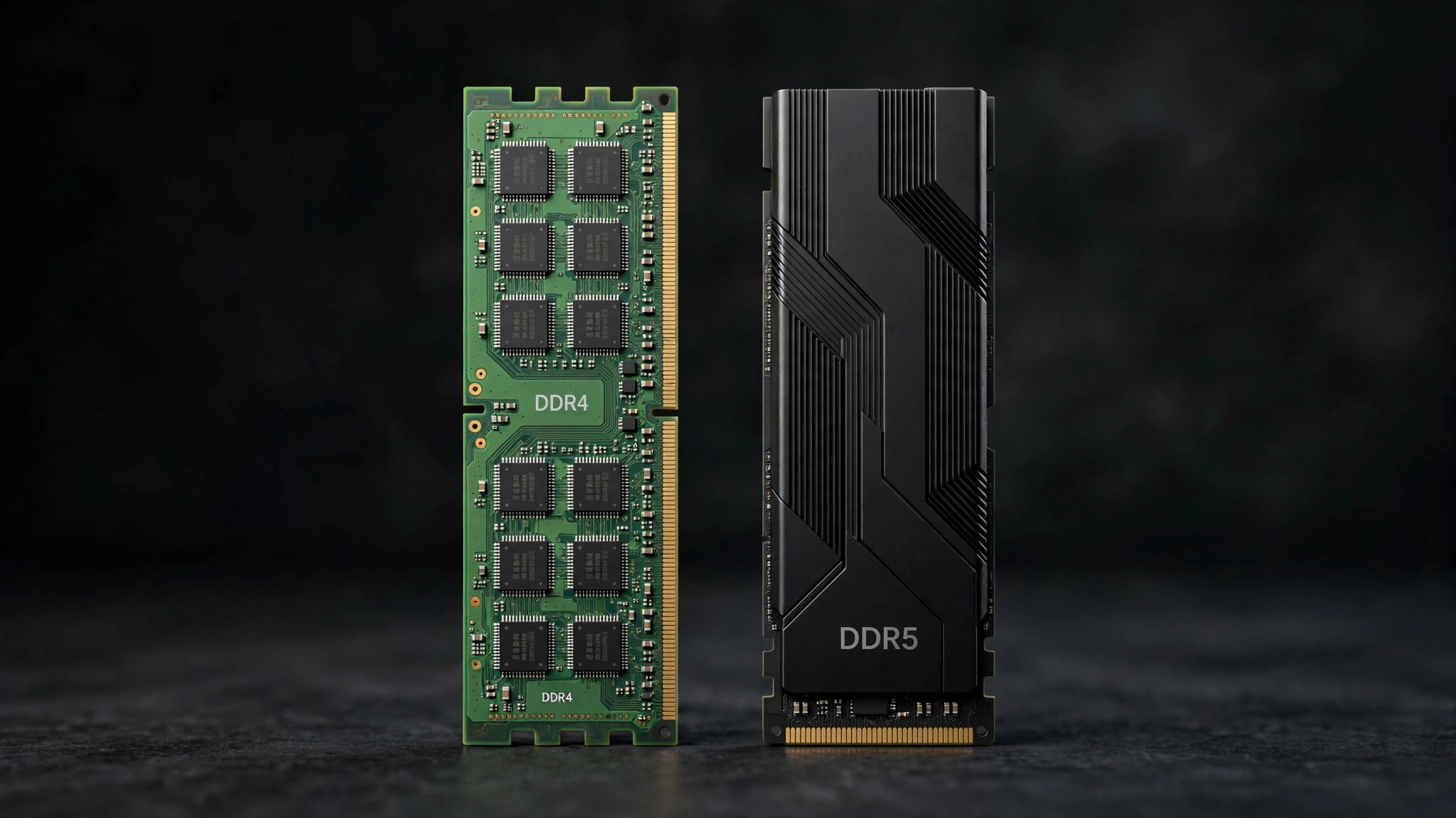 RAM Prices in 2026: Why They're So High and Should You Buy Now? 3 DDR4 and DDR5 RAM sticks side by side